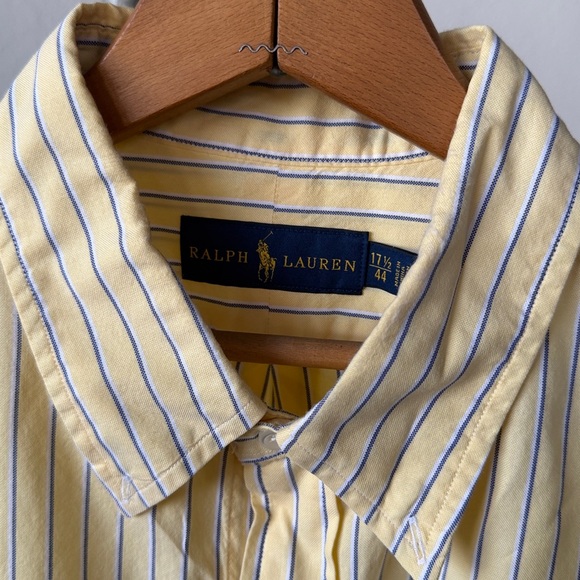 Ralph Lauren Striped Button-Up Men’s 17 1/2 (44) - Picture 2 of 4